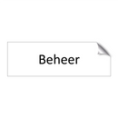 Beheer & Beheer & Beheer