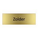 Zolder & Zolder & Zolder