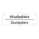 Afvalbakken - Dumpsters & Afvalbakken - Dumpsters & Afvalbakken - Dumpsters