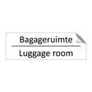 Bagageruimte - Luggage room & Bagageruimte - Luggage room & Bagageruimte - Luggage room