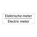 Elektrische meter - Electric meter & Elektrische meter - Electric meter
