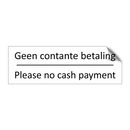 Geen contante betaling - Please no cash payment & Geen contante betaling - Please no cash payment