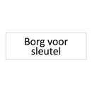 Borg voor sleutel & Borg voor sleutel & Borg voor sleutel & Borg voor sleutel & Borg voor sleutel
