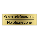 Geen telefoonzone - No phone zone & Geen telefoonzone - No phone zone