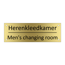 Herenkleedkamer - Men's changing room & Herenkleedkamer - Men's changing room