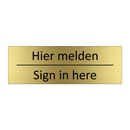Hier melden - Sign in here & Hier melden - Sign in here & Hier melden - Sign in here