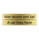 Hier woont een kat - A cat lives here & Hier woont een kat - A cat lives here