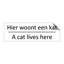 Hier woont een kat - A cat lives here & Hier woont een kat - A cat lives here