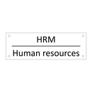 HRM - Human resources & HRM - Human resources & HRM - Human resources