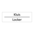 Kluis - Locker & Kluis - Locker & Kluis - Locker & Kluis - Locker & Kluis - Locker & Kluis - Locker