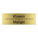 Kluwen - Mangle & Kluwen - Mangle & Kluwen - Mangle & Kluwen - Mangle & Kluwen - Mangle