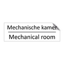 Mechanische kamer - Mechanical room & Mechanische kamer - Mechanical room