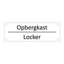 Opbergkast - Locker & Opbergkast - Locker & Opbergkast - Locker