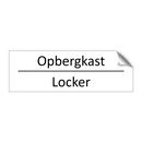 Opbergkast - Locker & Opbergkast - Locker & Opbergkast - Locker