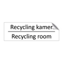 Recycling kamer - Recycling room & Recycling kamer - Recycling room