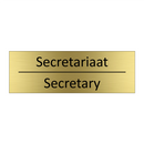 Secretariaat - Secretary & Secretariaat - Secretary & Secretariaat - Secretary