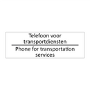 Telefoon voor transportdiensten - Phone for transportation services