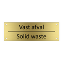 Vast afval - Solid waste & Vast afval - Solid waste & Vast afval - Solid waste
