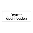Deuren openhouden & Deuren openhouden & Deuren openhouden & Deuren openhouden & Deuren openhouden