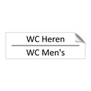 WC Heren - WC Men's & WC Heren - WC Men's & WC Heren - WC Men's