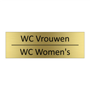 WC Vrouwen - WC Women's & WC Vrouwen - WC Women's & WC Vrouwen - WC Women's