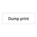 Dump print & Dump print & Dump print & Dump print & Dump print & Dump print