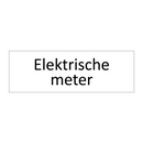 Elektrische meter & Elektrische meter & Elektrische meter & Elektrische meter & Elektrische meter