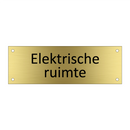 Elektrische ruimte & Elektrische ruimte & Elektrische ruimte