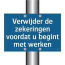 Verwijder de zekeringen voordat u begint met werken