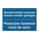 Beschermende schoenen moeten worden /.../ - Protective footwear must be worn /.../