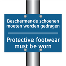 Beschermende schoenen moeten worden /.../ - Protective footwear must be worn /.../