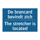De brancard bevindt zich - The stretcher is located