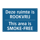 Deze ruimte is ROOKVRIJ - This area is SMOKE-FREE