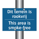 Dit terrein is rookvrij - This area is smoke-free