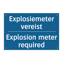 Explosiemeter vereist - Explosion meter required & Explosiemeter vereist - Explosion meter required