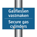 Gasflessen vastmaken - Secure gas cylinders & Gasflessen vastmaken - Secure gas cylinders