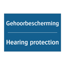 Gehoorbescherming - Hearing protection & Gehoorbescherming - Hearing protection