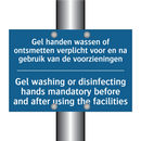 Gel handen wassen of ontsmetten /.../ - Gel washing or disinfecting hands /.../