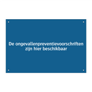 De ongevallenpreventievoorschriften zijn hier beschikbaar