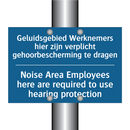 Geluidsgebied Werknemers hier /.../ - Noise Area Employees here are /.../