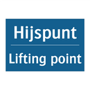 Hijspunt - Lifting point & Hijspunt - Lifting point & Hijspunt - Lifting point