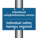 Individueel veiligheidsharnas /.../ - Individual safety harness required /.../