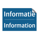 Informatie - Information & Informatie - Information & Informatie - Information