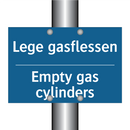 Lege gasflessen - Empty gas cylinders & Lege gasflessen - Empty gas cylinders