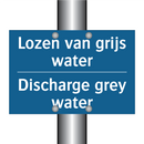 Lozen van grijs water - Discharge grey water & Lozen van grijs water - Discharge grey water