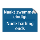 Naakt zwemmen eindigt - Nude bathing ends & Naakt zwemmen eindigt - Nude bathing ends