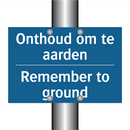 Onthoud om te aarden - Remember to ground & Onthoud om te aarden - Remember to ground