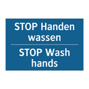 STOP Handen wassen - STOP Wash hands & STOP Handen wassen - STOP Wash hands