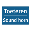 Toeteren - Sound horn & Toeteren - Sound horn & Toeteren - Sound horn & Toeteren - Sound horn