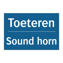 Toeteren - Sound horn & Toeteren - Sound horn & Toeteren - Sound horn & Toeteren - Sound horn
